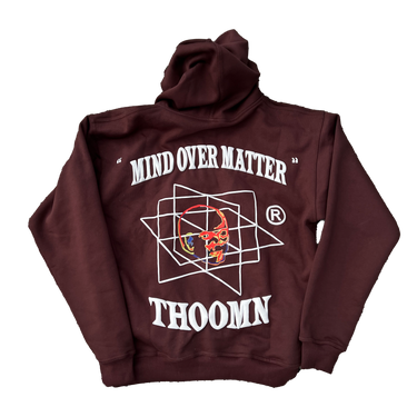 Thoomn "Mind Over Matter" Heavy Blend Hoodie (Brown)