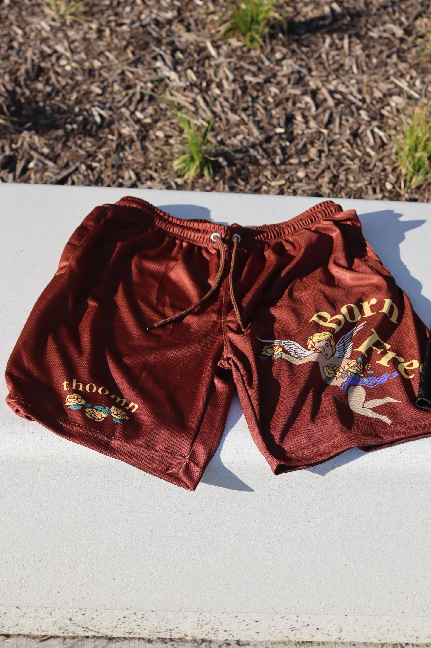 Born Free Mesh Shorts (Brown)