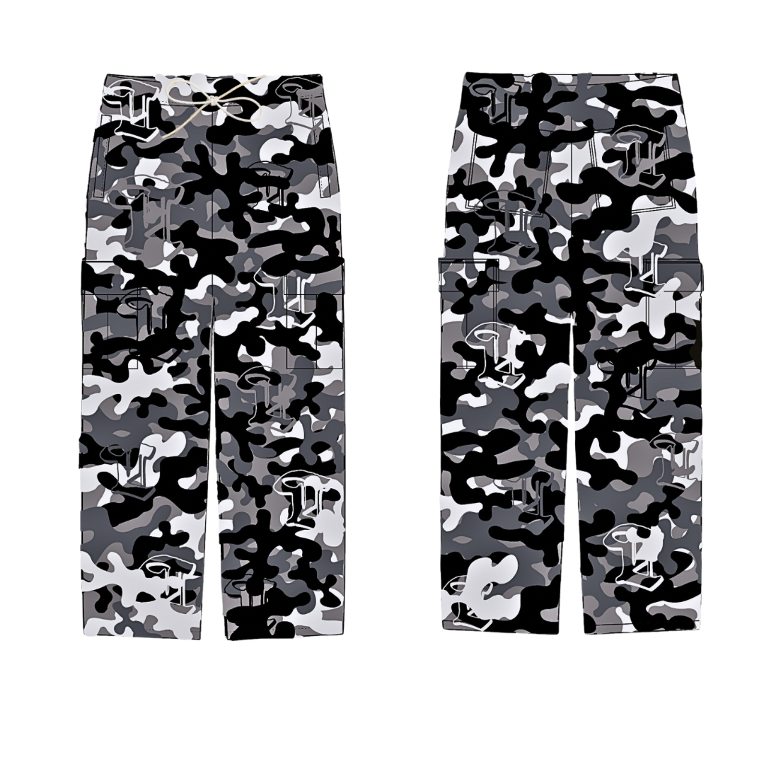 Cargo Sweatpants (White)